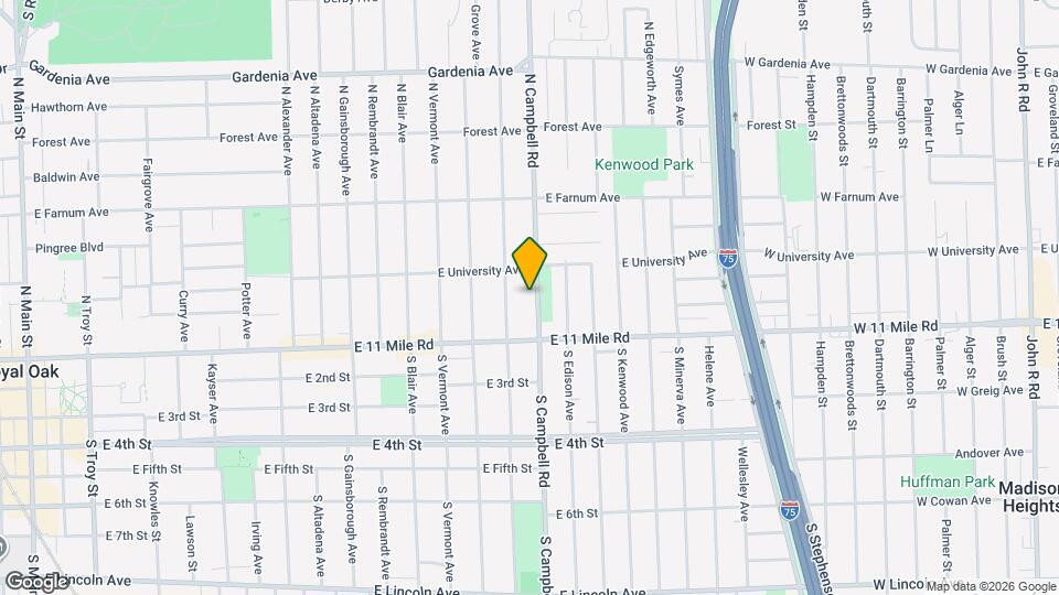 207 N Campbell Rd Map and Location Details