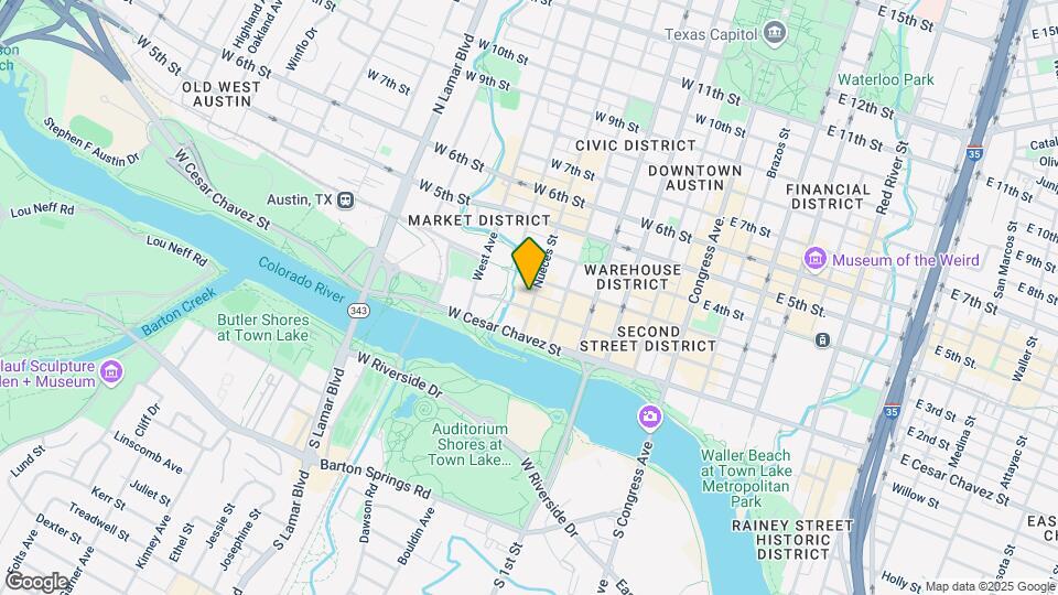 202 Nueces St Map and Location Details