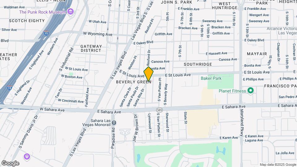 2019 Santa Rita Dr Map and Location Details