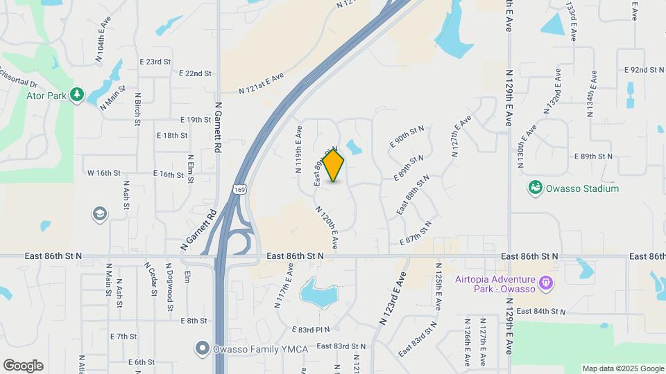 12007 E 88th Pl N Map and Location Details