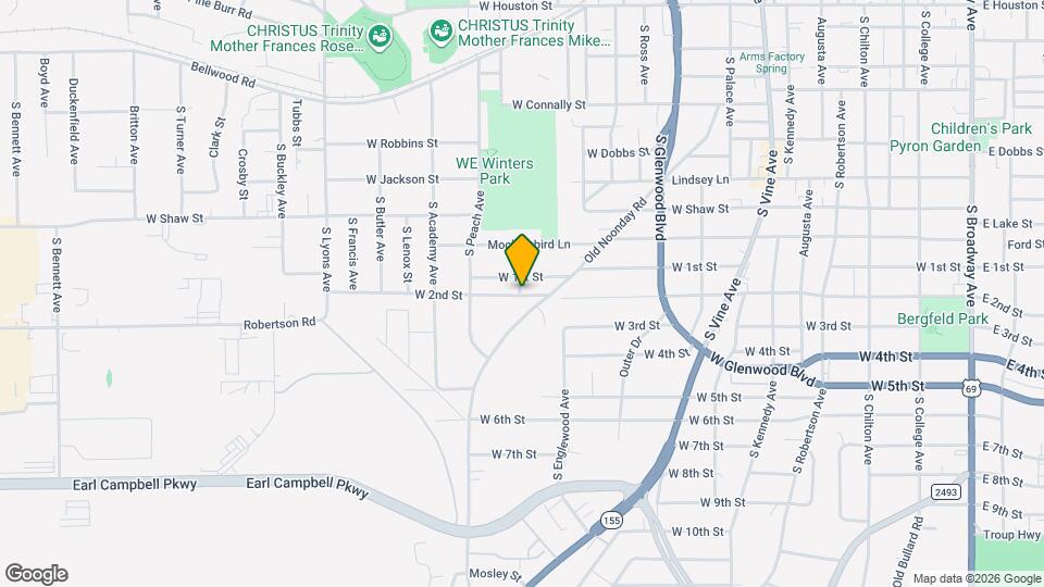 1523 W 2nd St Map and Location Details