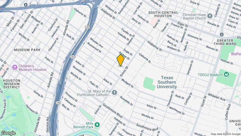 2824 Rosewood St Map and Location Details