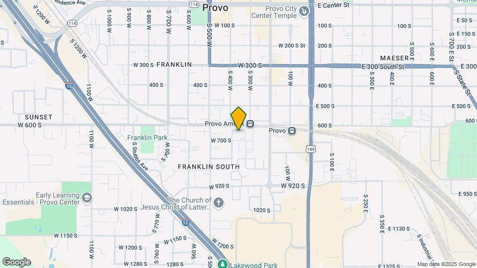 635 S 400 W St Mapa y Detalles de la Ubicación