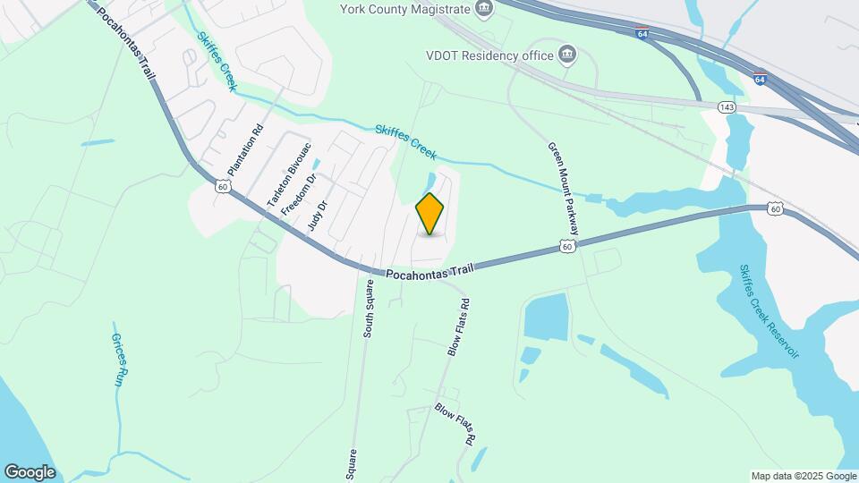 1604 Skiffes Creek Cir Map and Location Details