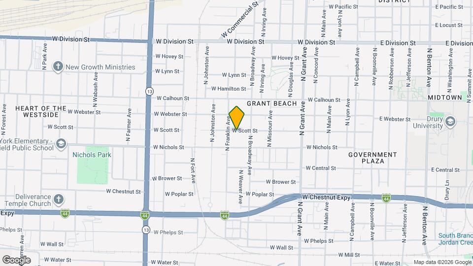1030 W Scott St Map and Location Details