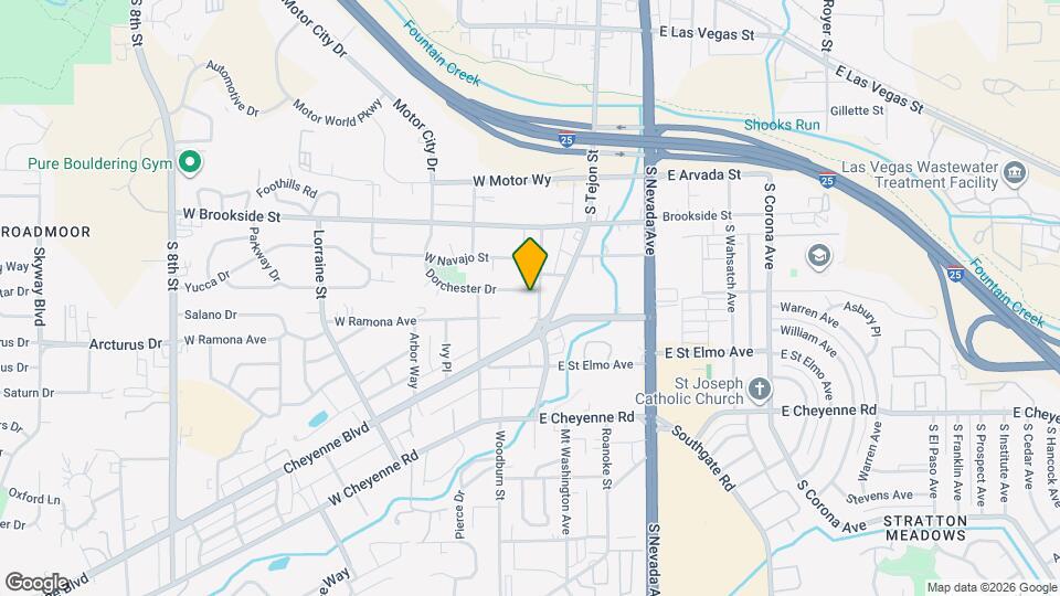 1628 S Cascade Ave Map and Location Details