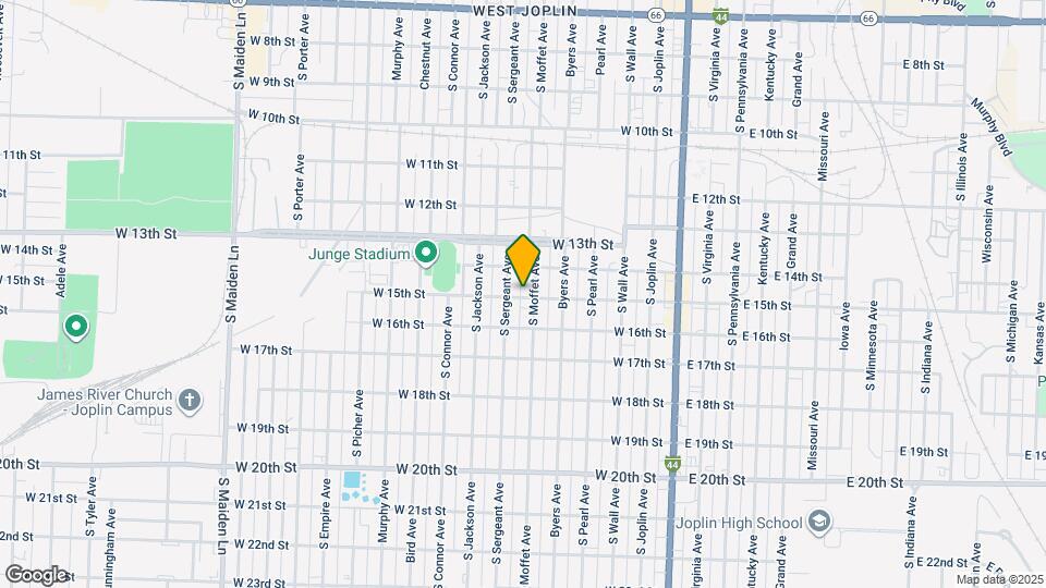 609 W 15th St Map and Location Details