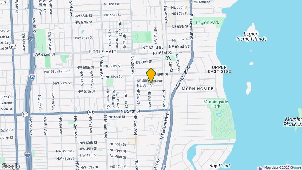 305 NE 58th St Map and Location Details