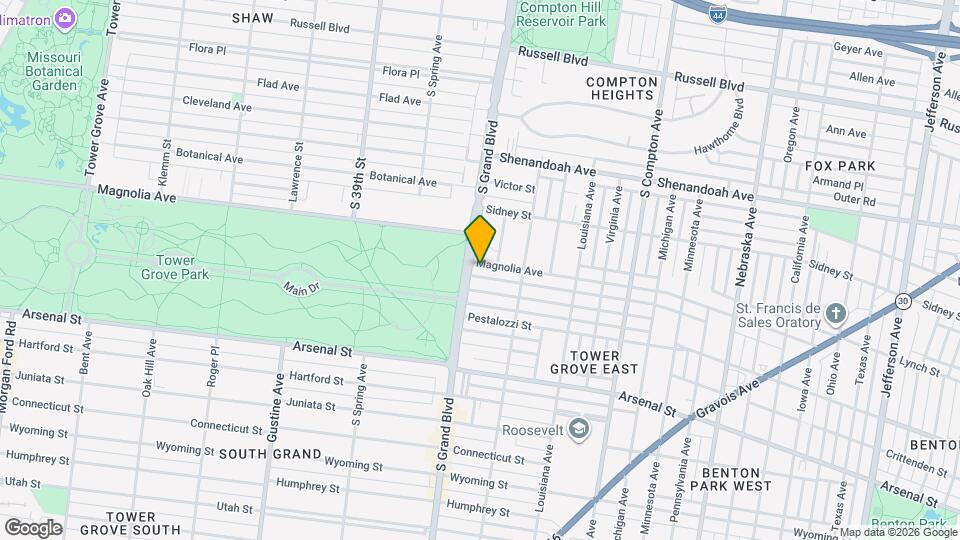 3550 Magnolia Ave Map and Location Details