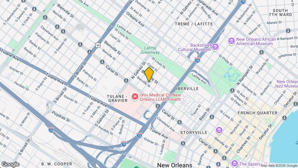 1933 Iberville St Map and Location Details