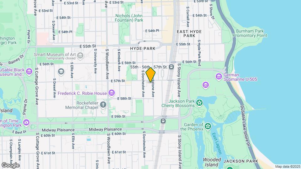 5710 S Blackstone Ave Map and Location Details