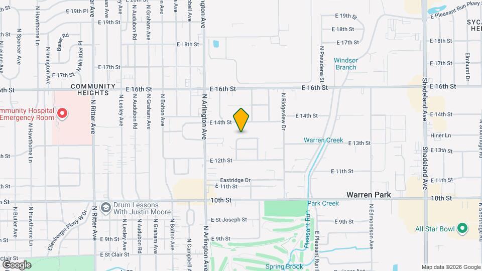 6132 E 13th St Map and Location Details