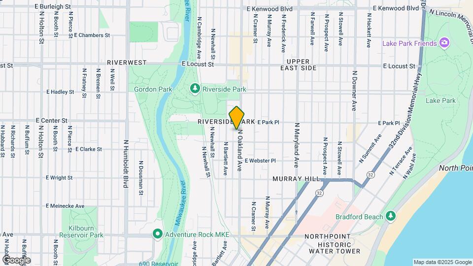 2619 N Oakland Ave Map and Location Details