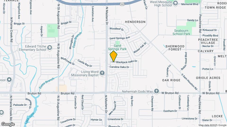10216 Blackjack Oaks Dr Map and Location Details