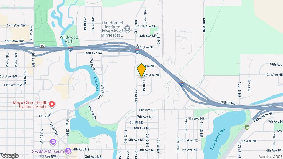 1207 9th St NE Map and Location Details