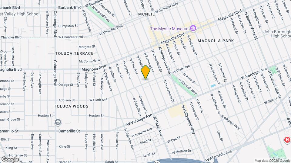 805 N Maple St Map and Location Details