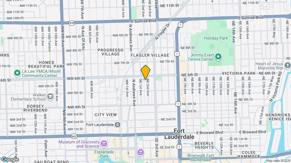 533 NE 2nd Ave Map and Location Details