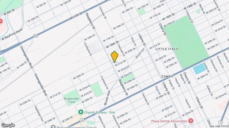 1056 W 21st St Map and Location Details