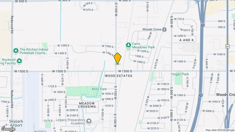 1479 S 1100 W Map and Location Details
