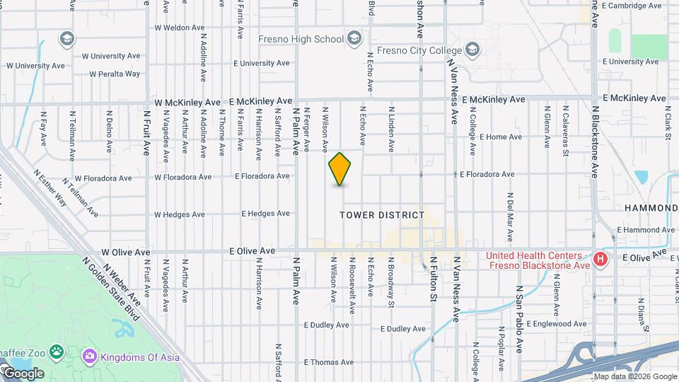 1355 N Roosevelt Ave Map and Location Details