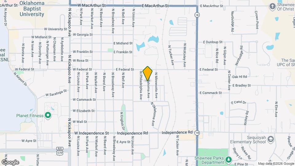 1904 N Oklahoma Ave Map and Location Details