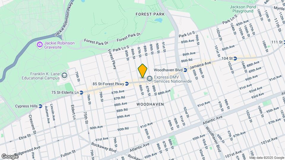 86-11 Jamaica Ave-Unit -STORE Mapa y Detalles de la Ubicación