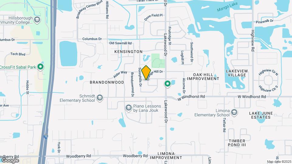 1804 Orange Hill Dr Map and Location Details