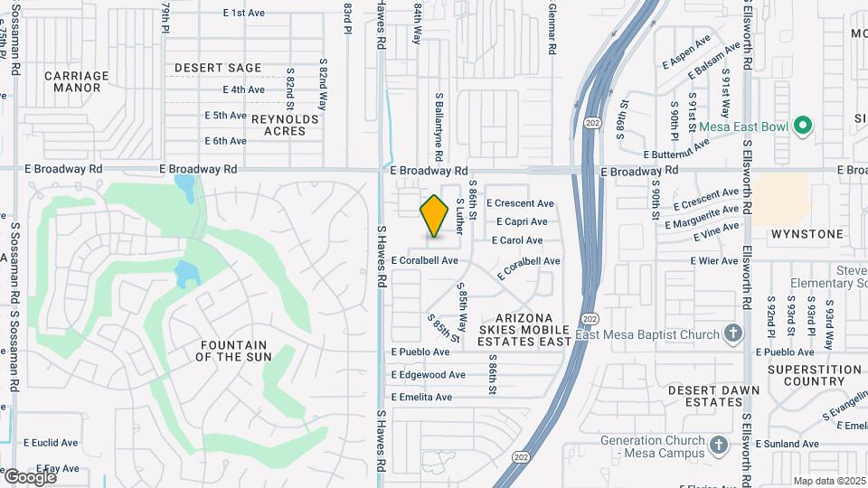 8518 E Clovis Ave Map and Location Details