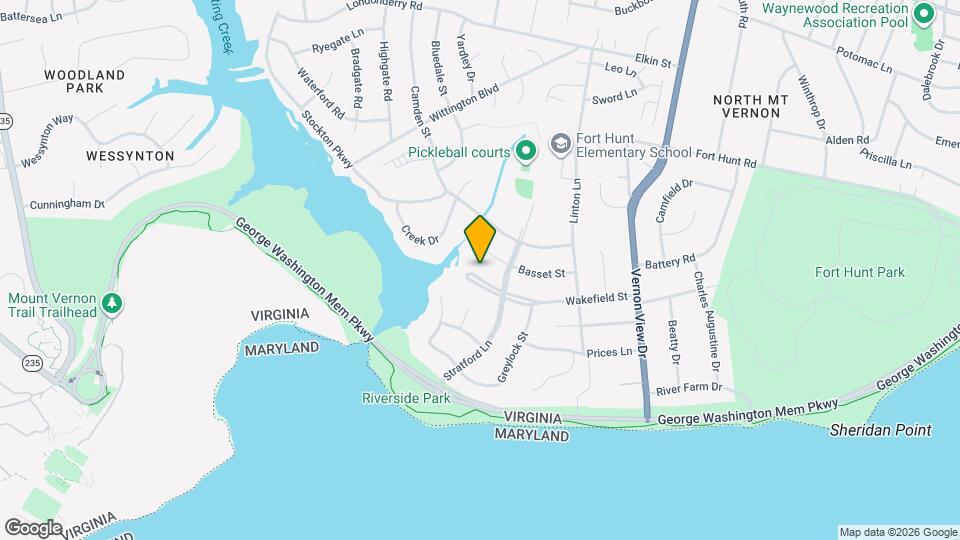 2208 Wakefield St Map and Location Details