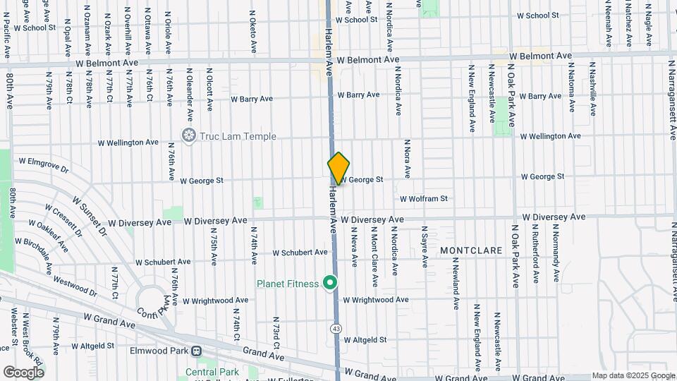 2843 N Harlem Ave Map and Location Details