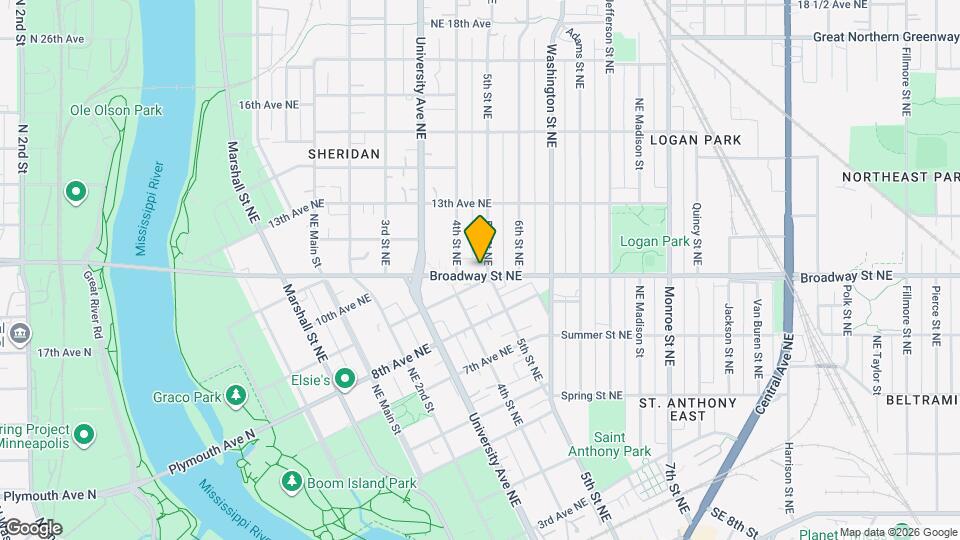 419 Broadway St NE, Unit 3 Map and Location Details
