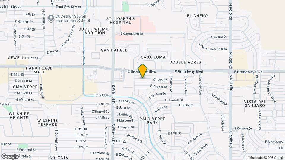 6534 E 12th St Map and Location Details