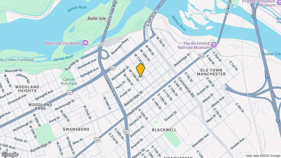 1211 Porter St Map and Location Details