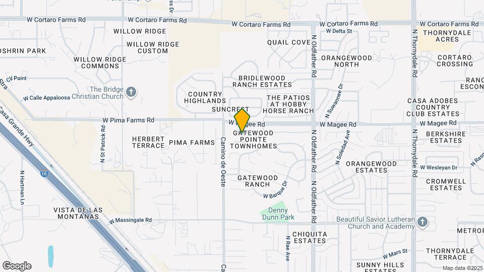 4504 W Pyracantha Dr Map and Location Details