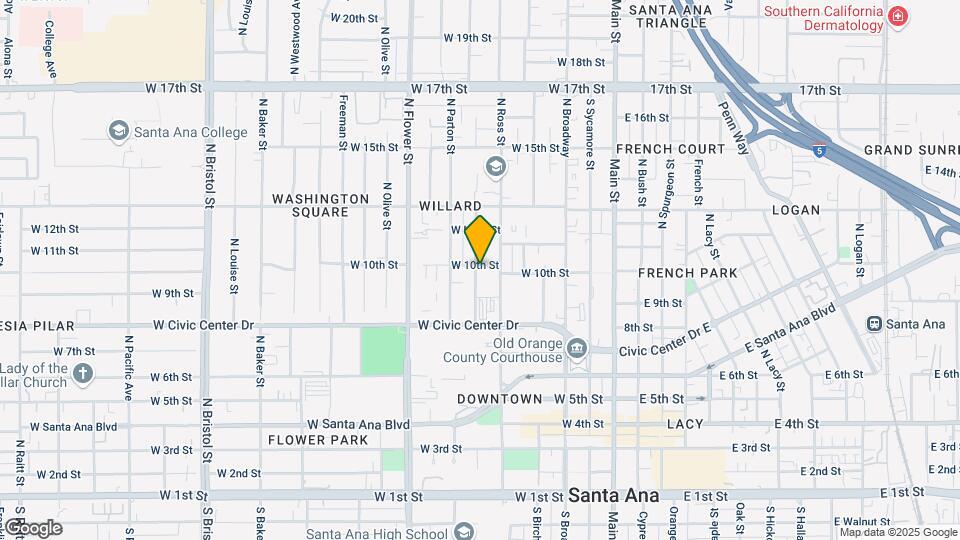 849 N Van Ness Ave Mapa y Detalles de la Ubicación