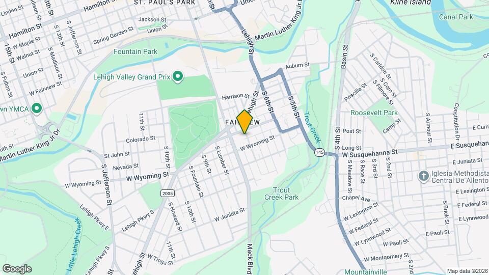 914 S Hall St Map and Location Details