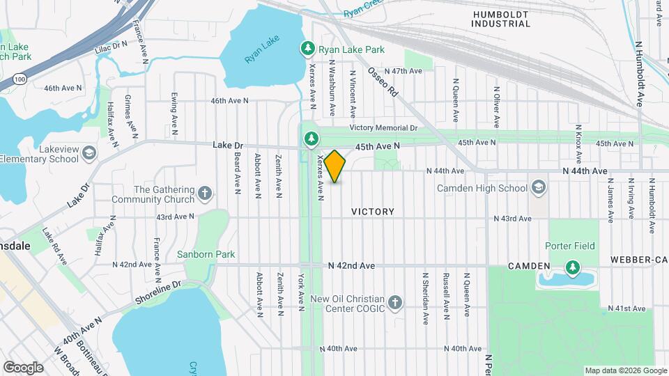 4337 Washburn Ave N Map and Location Details