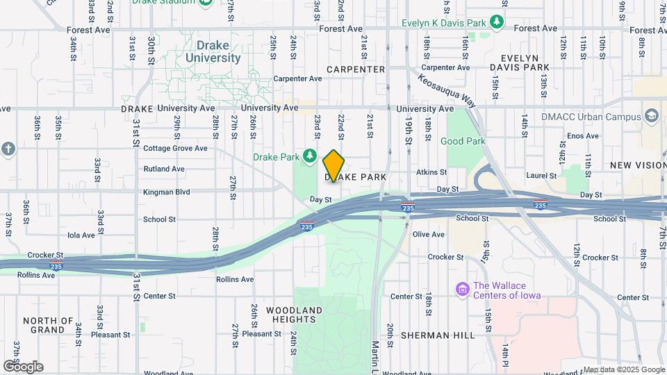 1040 22nd St Map and Location Details