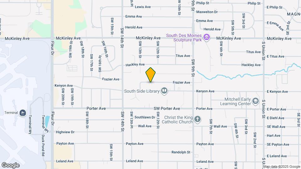 1208 Frazier Ave Map and Location Details