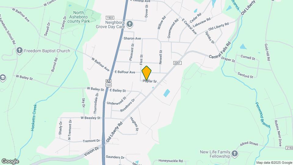 404 A Poplar St Map and Location Details