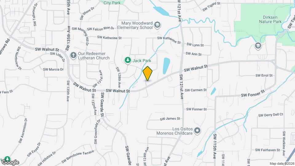 12387 SW Walnut St Map and Location Details