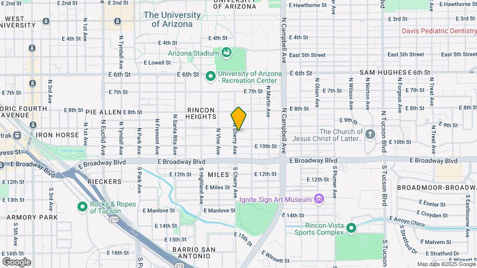 130 N Cherry Ave Map and Location Details