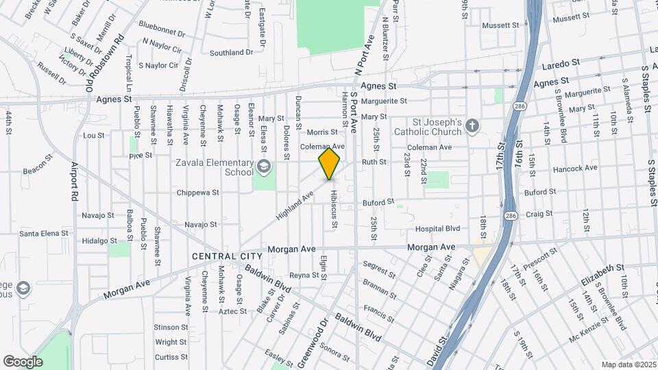 2851 Highland Ave Map and Location Details