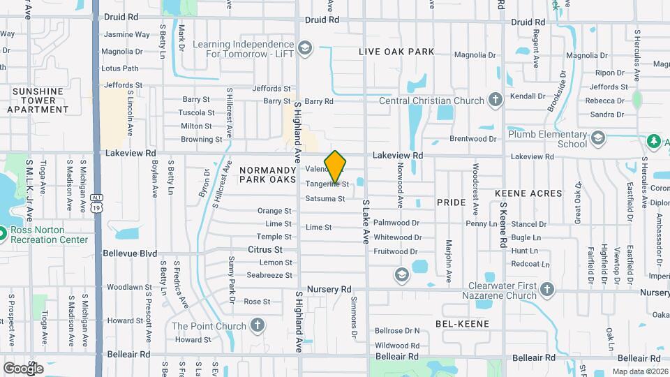 1527 Tangerine St Mapa y Detalles de la Ubicación