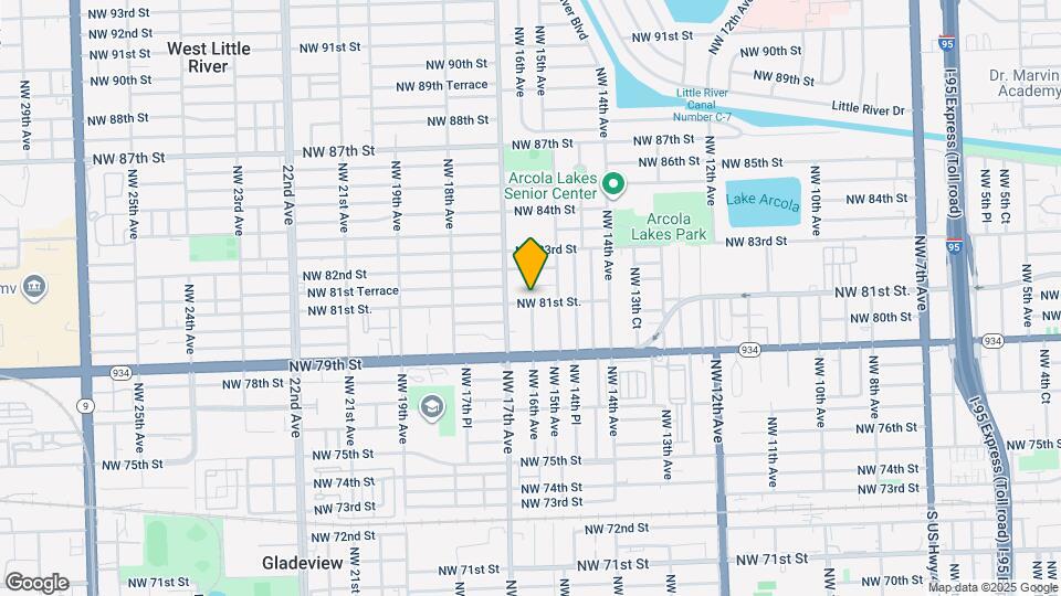 1601 NW 81st St. Map and Location Details