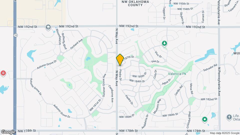 18705 Piedra Dr Map and Location Details