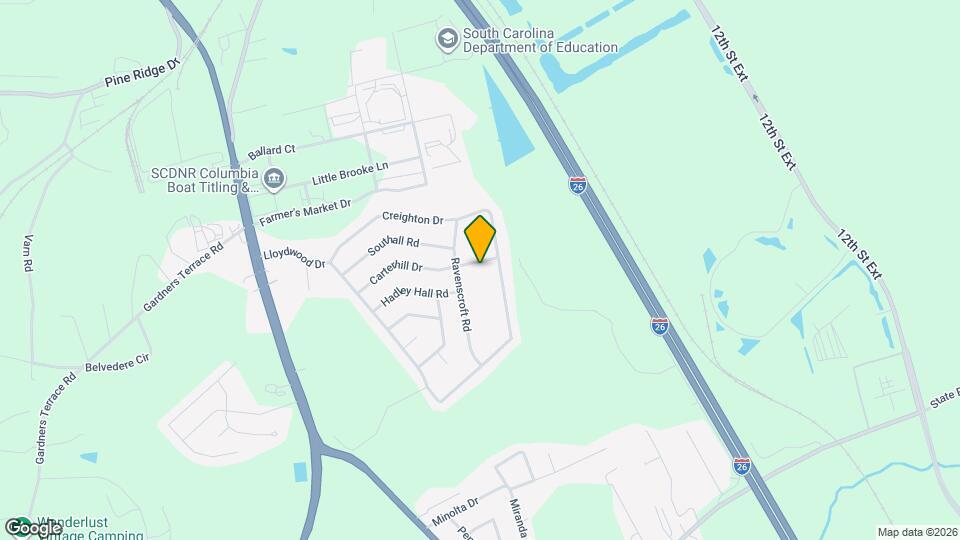 340 Carterhill Dr Mapa y Detalles de la Ubicación