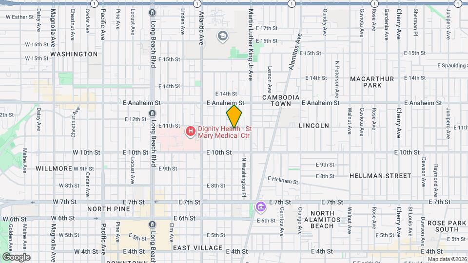 1073 Myrtle Ave Map and Location Details