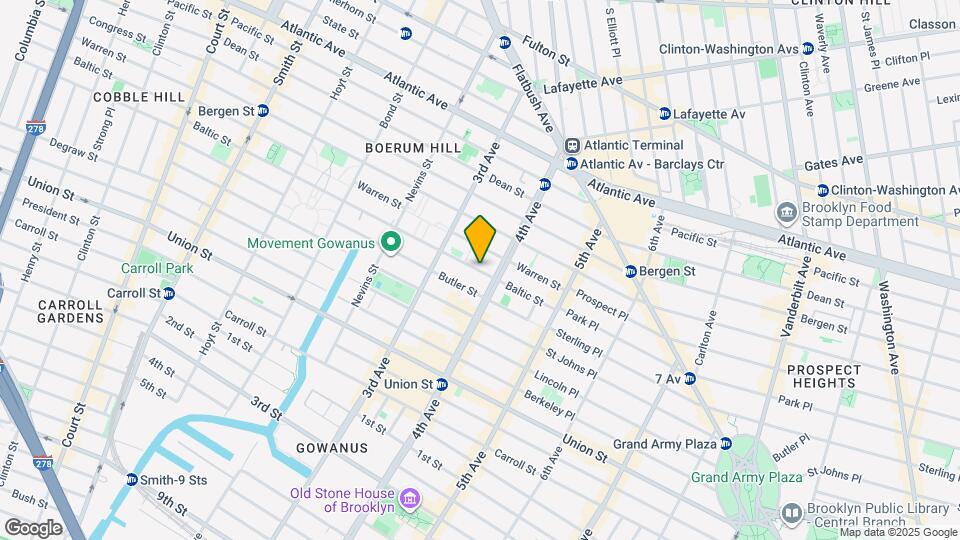 595 Baltic St Map and Location Details