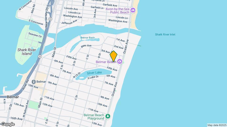 Ocean Beach Mapa y Detalles de la Ubicación